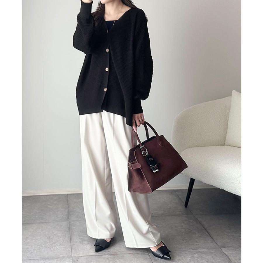 【 クラシカルエルフ classical elf 】 トップス カーディガン レディース ニット カーデ ブークレ編み 羽織り 立体感 上品 ニットカーディガン ゆったり | classicalelf | 07