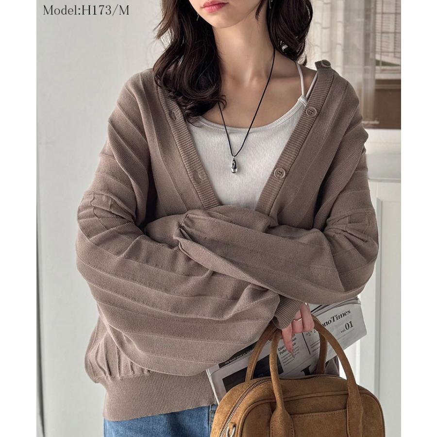 【 クラシカルエルフ classical elf 】カーディガン レディース 秋冬 トップス タック編み ゆるっと 羽織る 上品 スッキリ 着心地抜群 万能シルエット | classicalelf | 10