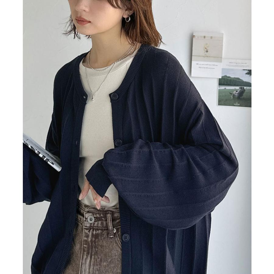 【 クラシカルエルフ classical elf 】カーディガン レディース 秋冬 トップス タック編み ゆるっと 羽織る 上品 スッキリ 着心地抜群 万能シルエット | classicalelf | 15