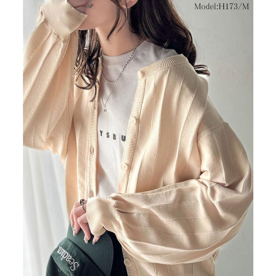 【 クラシカルエルフ classical elf 】カーディガン レディース 秋冬 トップス タック編み ゆるっと 羽織る 上品 スッキリ 着心地抜群 万能シルエット | classicalelf | 02