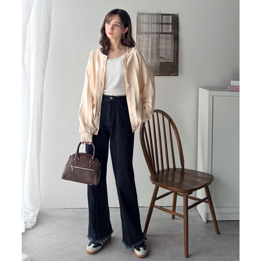 【 クラシカルエルフ classical elf 】カーディガン レディース 秋冬 トップス タック編み ゆるっと 羽織る 上品 スッキリ 着心地抜群 万能シルエット | classicalelf | 05