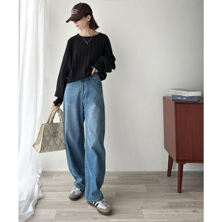 【 クラシカルエルフ classical elf 】 トップス ニット レディース タック 編み 袖口 スリット パフニット滑らか 肌触り デイリー オフィス 着回し | classicalelf | 08