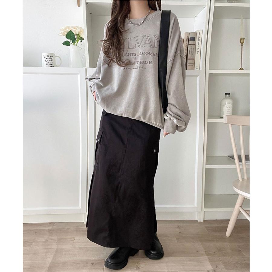 【 クラシカルエルフ classical elf 】スウェット レディース トップス プルオーバー オーバーサイズ 刺繍ロゴ レトロ 古着 大人カジュアル メンズライク | classicalelf | 15