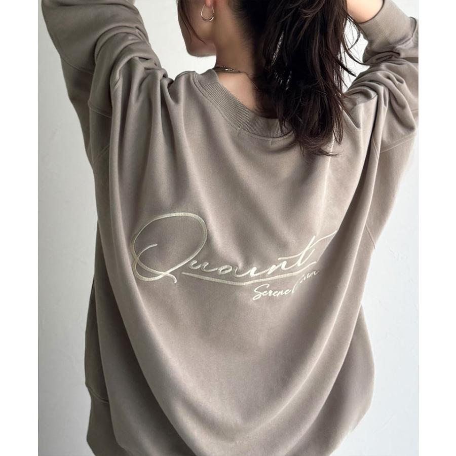 【 クラシカルエルフ classical elf 】スウェット レディース トップス サイン 風 刺繍 裏毛 レイヤードコーデ 着回し ゆるっと オーバーサイズ 大きいサイズ | classicalelf | 11