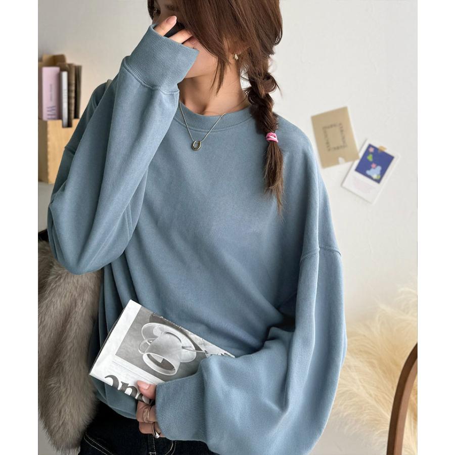 【 クラシカルエルフ classical elf 】スウェット レディース トップス サイン 風 刺繍 裏毛 レイヤードコーデ 着回し ゆるっと オーバーサイズ 大きいサイズ | classicalelf | 15