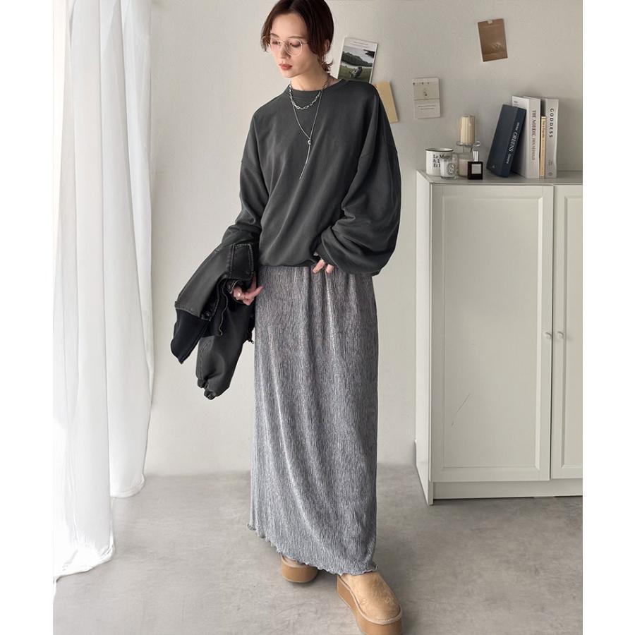 【 クラシカルエルフ classical elf 】スウェット レディース トップス サイン 風 刺繍 裏毛 レイヤードコーデ 着回し ゆるっと オーバーサイズ 大きいサイズ | classicalelf | 04