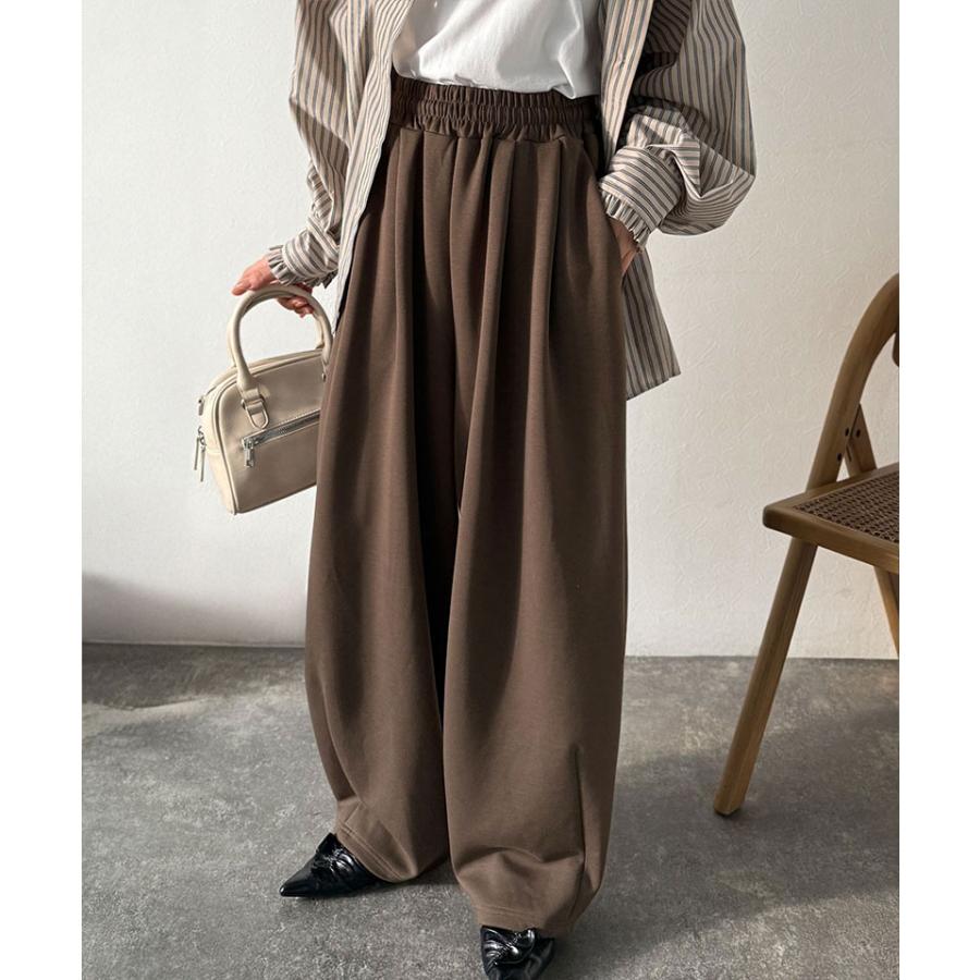 【 クラシカルエルフ classical elf 】ボトムス レディース パンツ レディース シンプルコーデ ダンボール イージー カーブパンツ ロングシーズン 着回し | classicalelf | 10