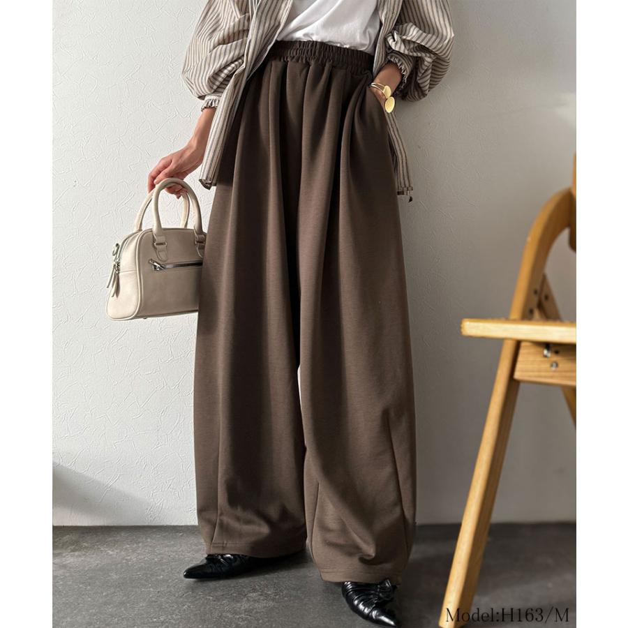 【 クラシカルエルフ classical elf 】ボトムス レディース パンツ レディース シンプルコーデ ダンボール イージー カーブパンツ ロングシーズン 着回し | classicalelf | 08