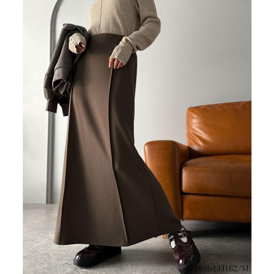 【 クラシカルエルフ classical elf 】スカート ロング 秋冬 ボトムス レディース もっちり 肉感 美シルエット ダンボール マーメイドスカート ロング | classicalelf | 10