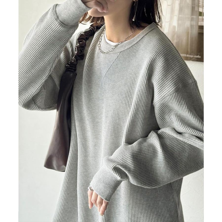 【 クラシカルエルフ classical elf 】 ロンt レディース ブランド トップス ニュアンス カラー 綿 100％ V ガゼット 付き ワッフル 素材 ロンT 長袖 | classicalelf | 07