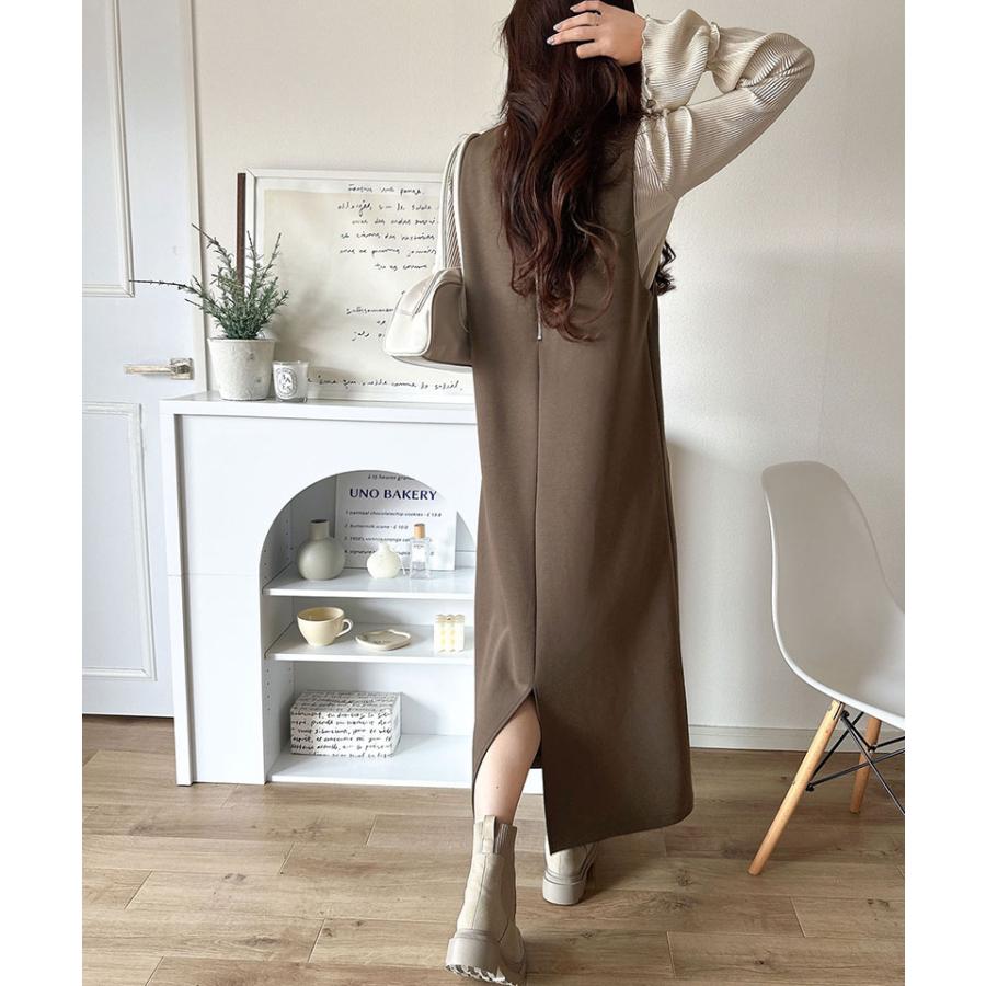 【 クラシカルエルフ classical elf 】ワンピース 秋冬 きれいめ レディース 前後2way ハーフジップ ジャンプスカート ロング丈 ジャンスカ ストレスフリー | classicalelf | 11