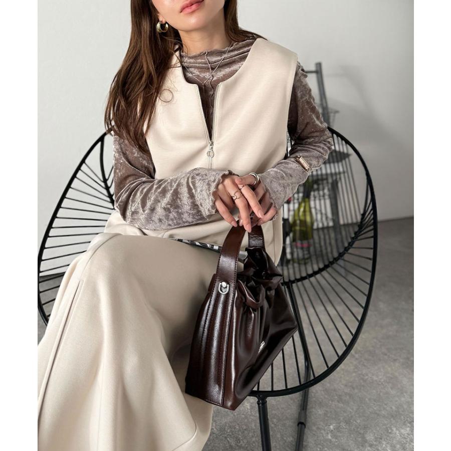 【 クラシカルエルフ classical elf 】ワンピース 秋冬 きれいめ レディース 前後2way ハーフジップ ジャンプスカート ロング丈 ジャンスカ ストレスフリー | classicalelf | 15