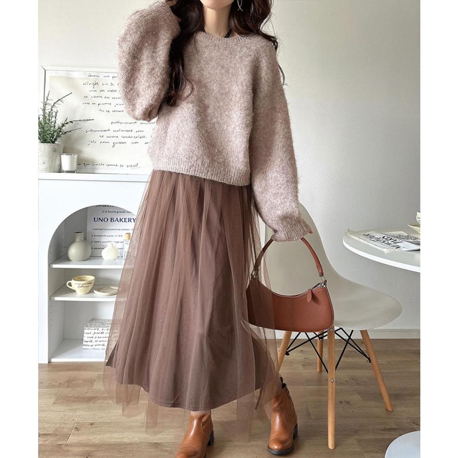 【 クラシカルエルフ classical elf 】ワンピース 秋冬 きれいめ レディース 褒められ マルチ way ニット チュール ワンピ セットアイテム ロングシーズン | classicalelf | 15