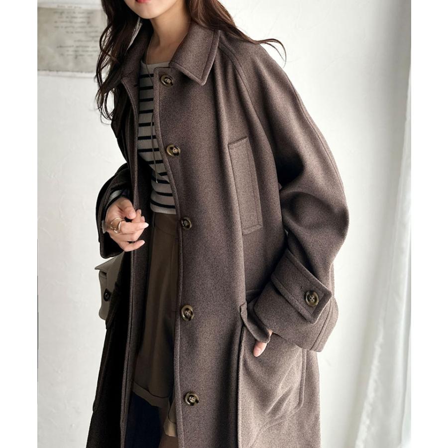 【 クラシカルエルフ classical elf 】ステンカラーコートレディース アウター コート ロング丈 比翼 上品 シンプル 高級感 スタンドカラー | classicalelf | 14