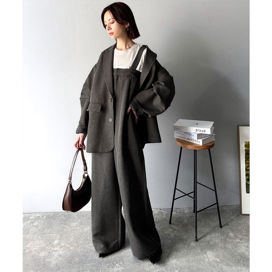 【 クラシカルエルフ classical elf 】 アウター ジャケット レディース 羽織るだけでキマる。袖タック ヘリン ボーン オーバーサイズ | classicalelf | 11