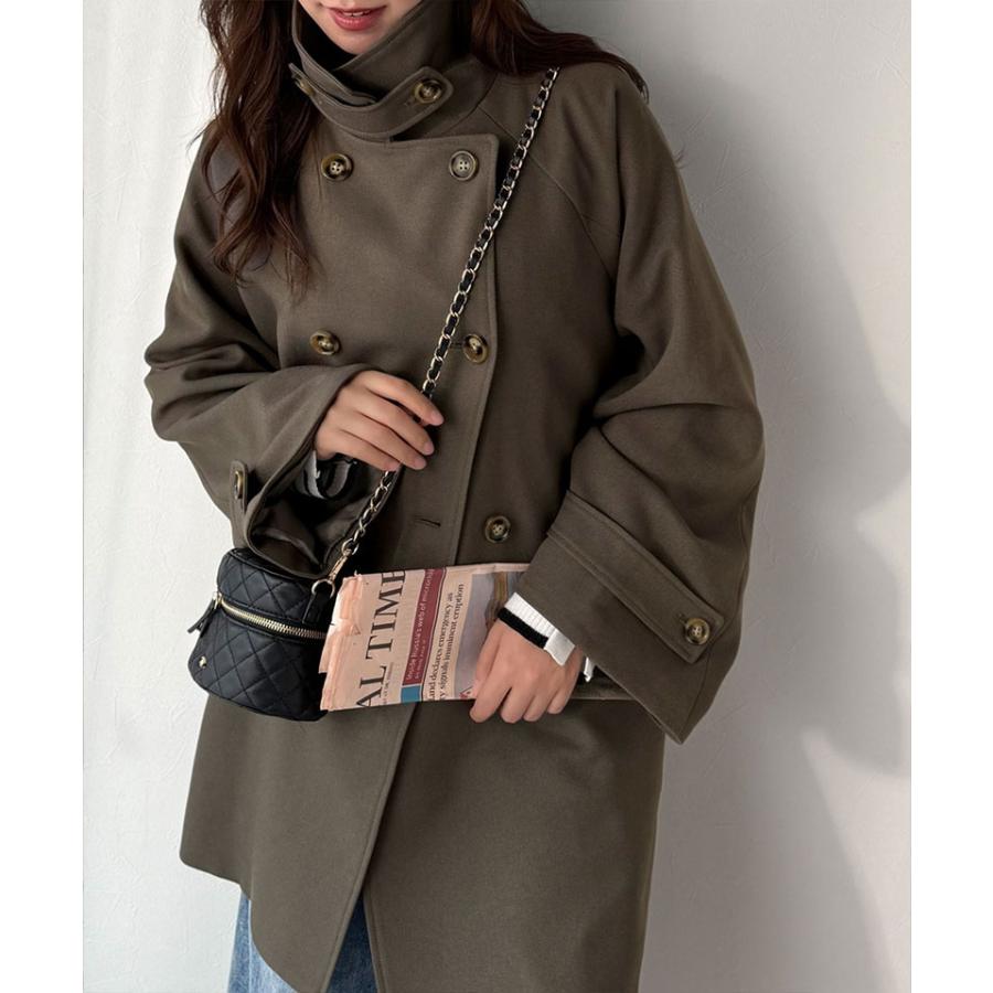 【 クラシカルエルフ classical elf 】 トップス アウター レディース ケープ 付き スタンド カラー ミドル丈 マルチway コート ベルト付き 大きいサイズ | classicalelf | 10