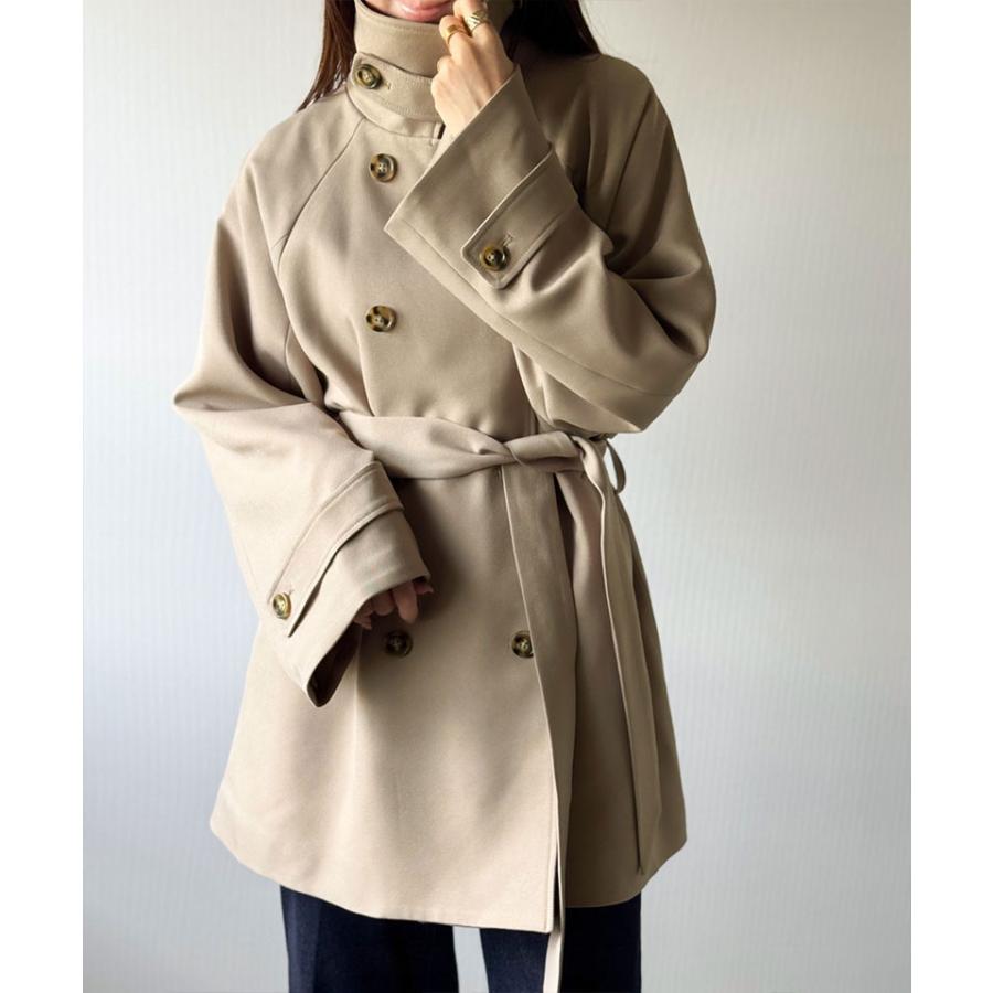 【 クラシカルエルフ classical elf 】 トップス アウター レディース ケープ 付き スタンド カラー ミドル丈 マルチway コート ベルト付き 大きいサイズ | classicalelf | 13