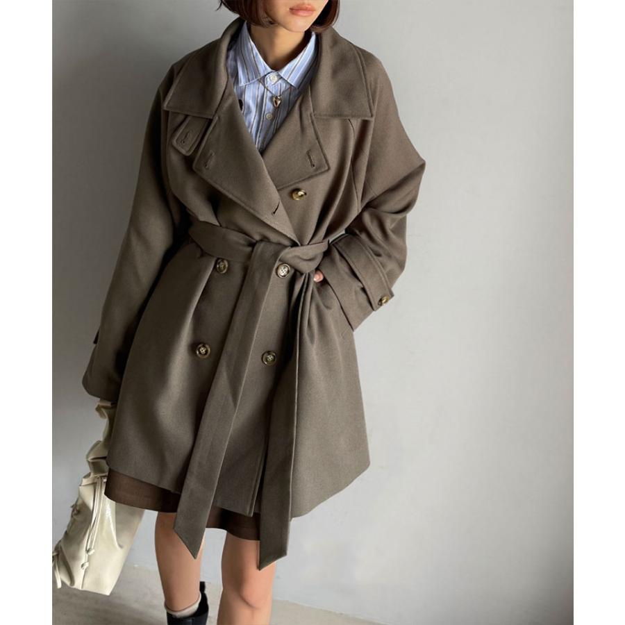 【 クラシカルエルフ classical elf 】 トップス アウター レディース ケープ 付き スタンド カラー ミドル丈 マルチway コート ベルト付き 大きいサイズ | classicalelf | 08