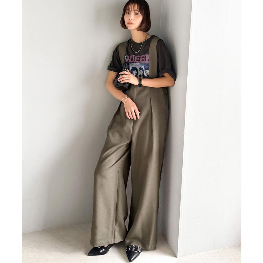 【 クラシカルエルフ classical elf 】オールインワン ワイド パンツ サロペット レディース ワイドシルエット 楽ちん 体型カバー 着やせ効果 上品 | classicalelf | 15