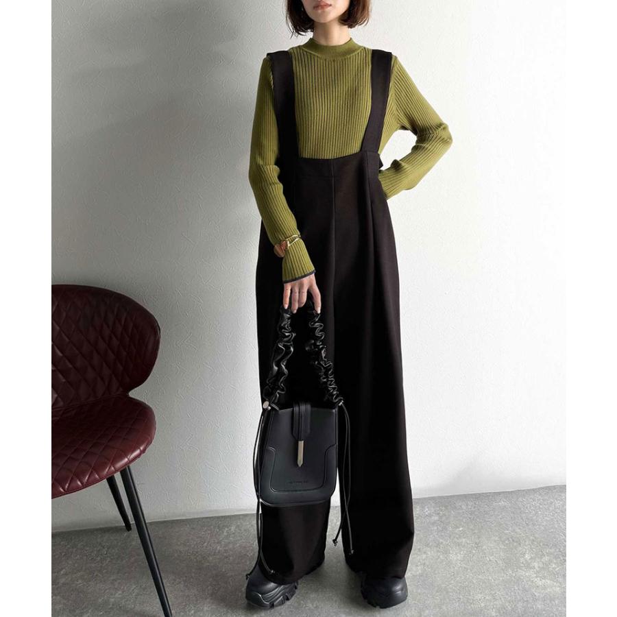 【 クラシカルエルフ classical elf 】オールインワン ワイド パンツ サロペット レディース ワイドシルエット 楽ちん 体型カバー 着やせ効果 上品 | classicalelf | 03