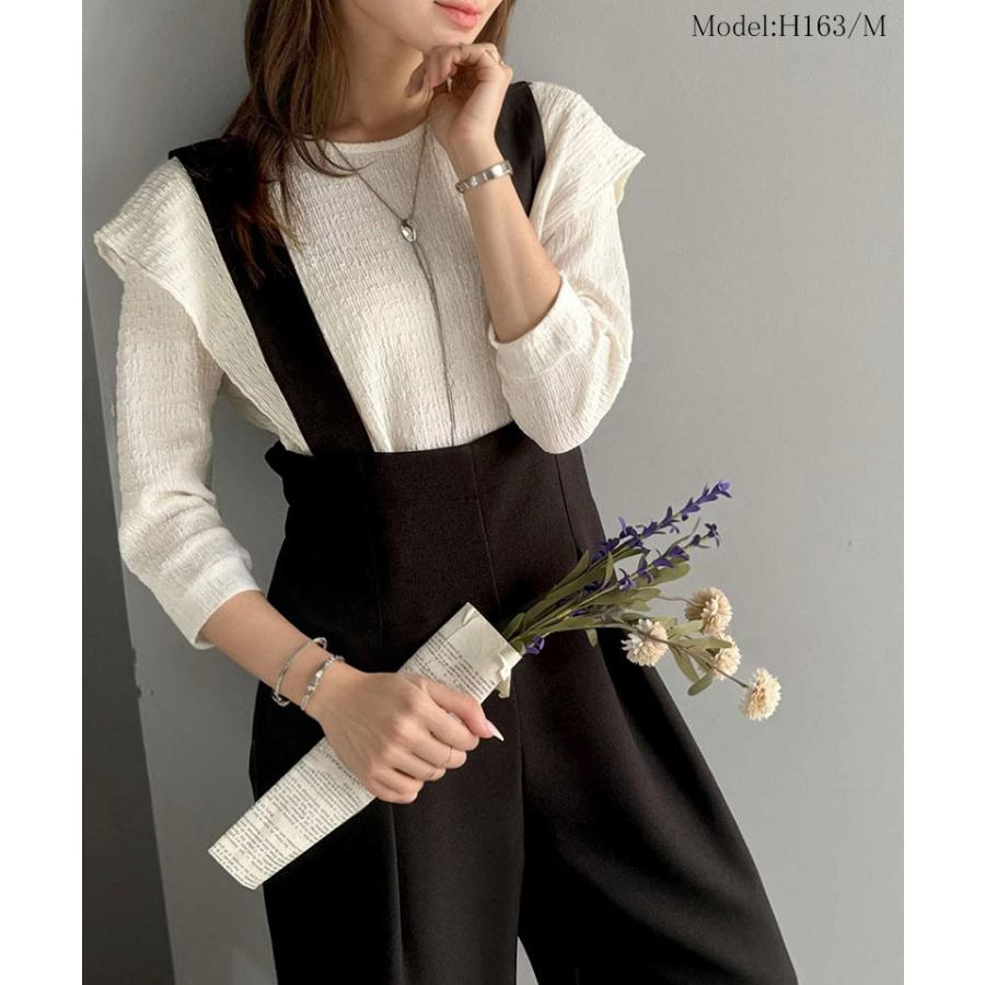 【 クラシカルエルフ classical elf 】オールインワン ワイド パンツ サロペット レディース ワイドシルエット 楽ちん 体型カバー 着やせ効果 上品 | classicalelf | 04