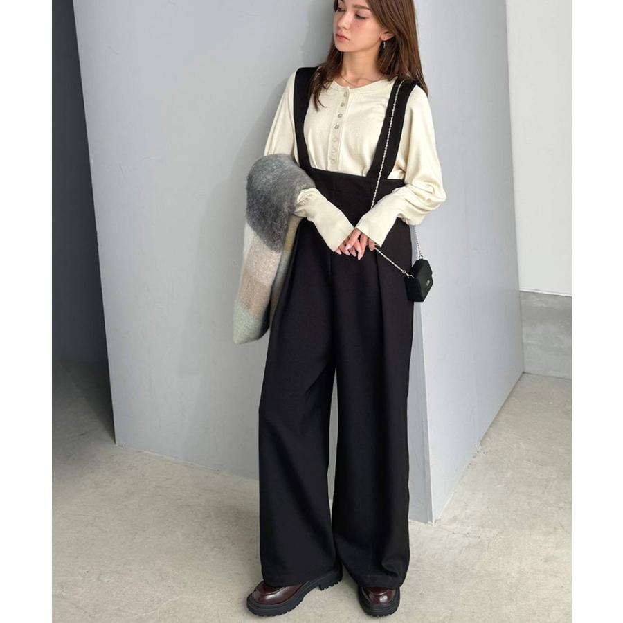 【 クラシカルエルフ classical elf 】オールインワン ワイド パンツ サロペット レディース ワイドシルエット 楽ちん 体型カバー 着やせ効果 上品 | classicalelf | 05