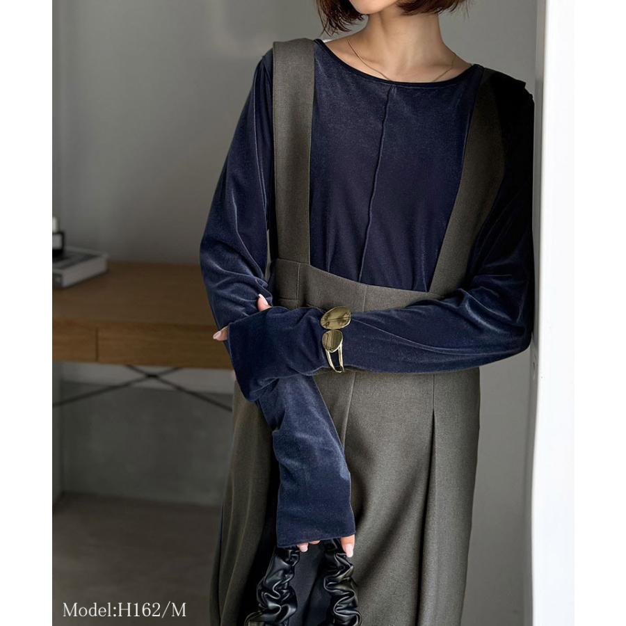 【 クラシカルエルフ classical elf 】オールインワン ワイド パンツ サロペット レディース ワイドシルエット 楽ちん 体型カバー 着やせ効果 上品 | classicalelf | 07