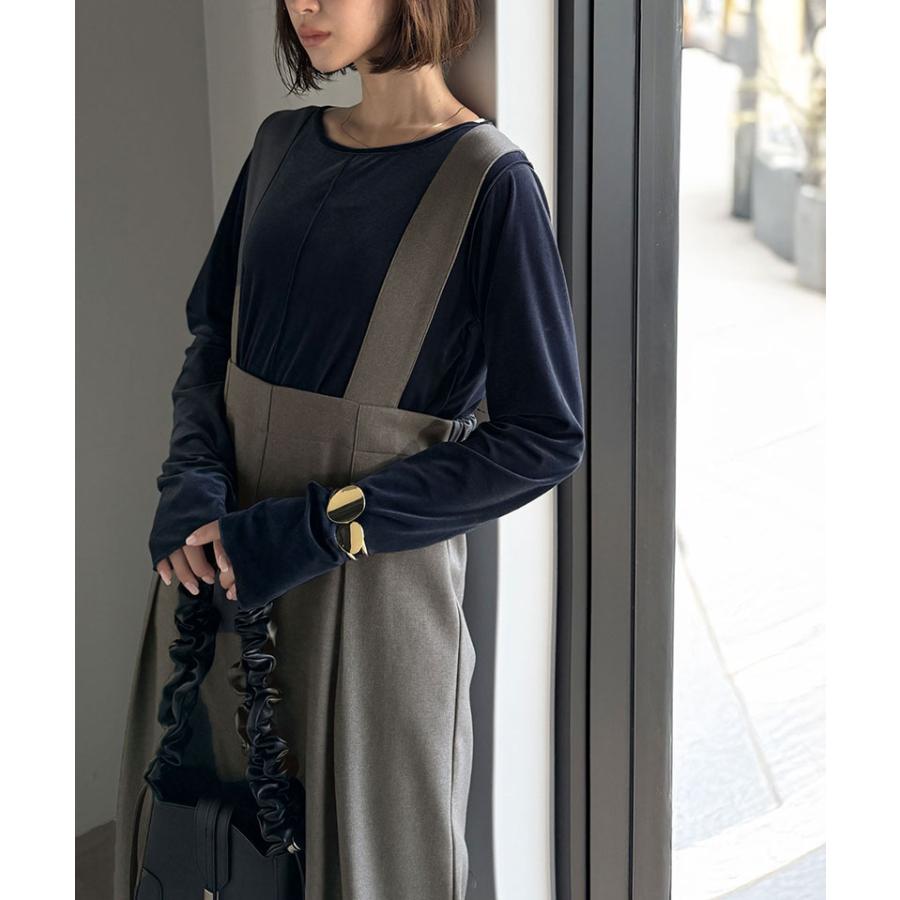 【 クラシカルエルフ classical elf 】オールインワン ワイド パンツ サロペット レディース ワイドシルエット 楽ちん 体型カバー 着やせ効果 上品 | classicalelf | 08