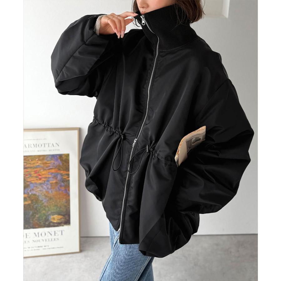 【 クラシカルエルフ classical elf 】アウター ジャケット レディース 華奢見え ボリューム 衿 リブ ウエスト ドロスト バルーン シルエット | classicalelf | 12