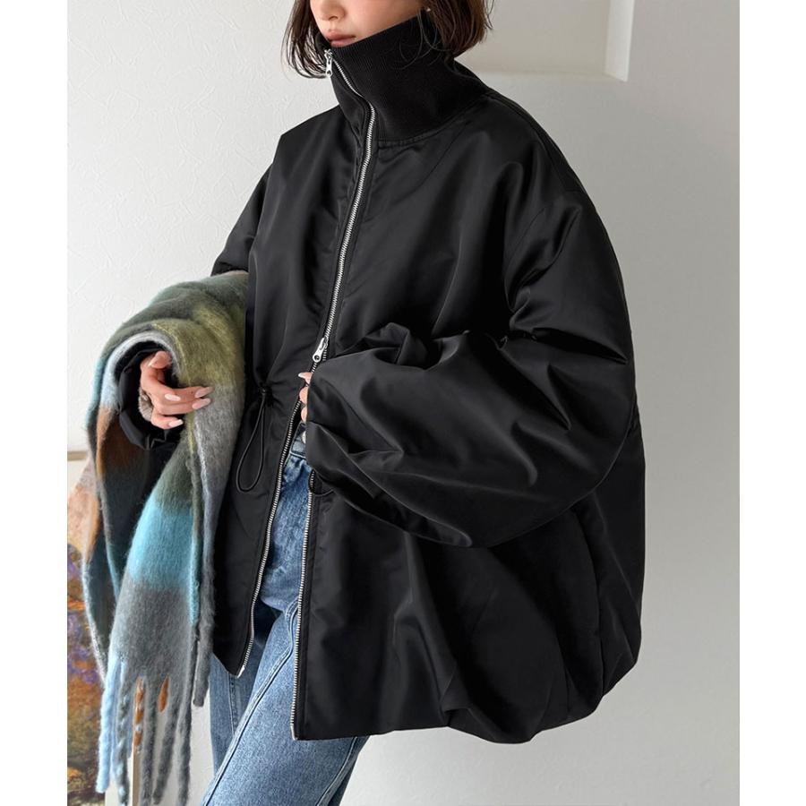 【 クラシカルエルフ classical elf 】アウター ジャケット レディース 華奢見え ボリューム 衿 リブ ウエスト ドロスト バルーン シルエット | classicalelf | 14