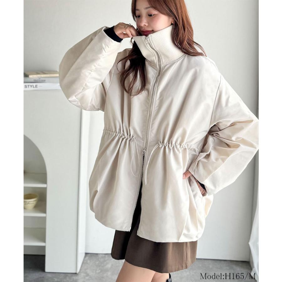 【 クラシカルエルフ classical elf 】アウター ジャケット レディース 華奢見え ボリューム 衿 リブ ウエスト ドロスト バルーン シルエット | classicalelf | 02