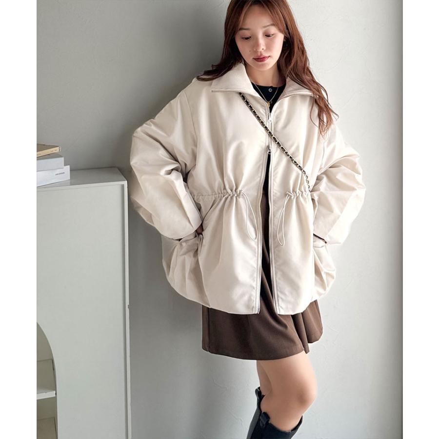 【 クラシカルエルフ classical elf 】アウター ジャケット レディース 華奢見え ボリューム 衿 リブ ウエスト ドロスト バルーン シルエット | classicalelf | 04