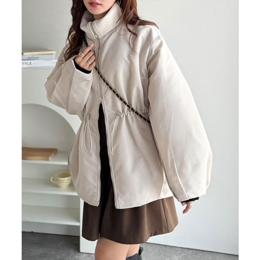 【 クラシカルエルフ classical elf 】アウター ジャケット レディース 華奢見え ボリューム 衿 リブ ウエスト ドロスト バルーン シルエット | classicalelf | 05