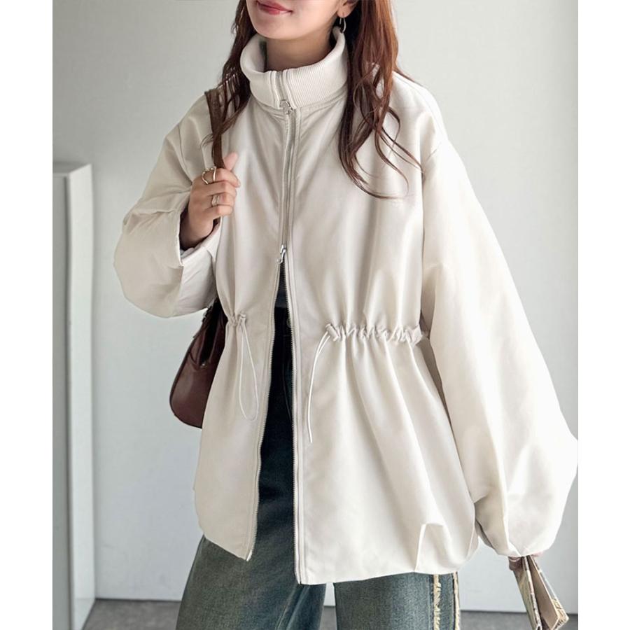 【 クラシカルエルフ classical elf 】アウター ジャケット レディース 華奢見え ボリューム 衿 リブ ウエスト ドロスト バルーン シルエット | classicalelf | 06