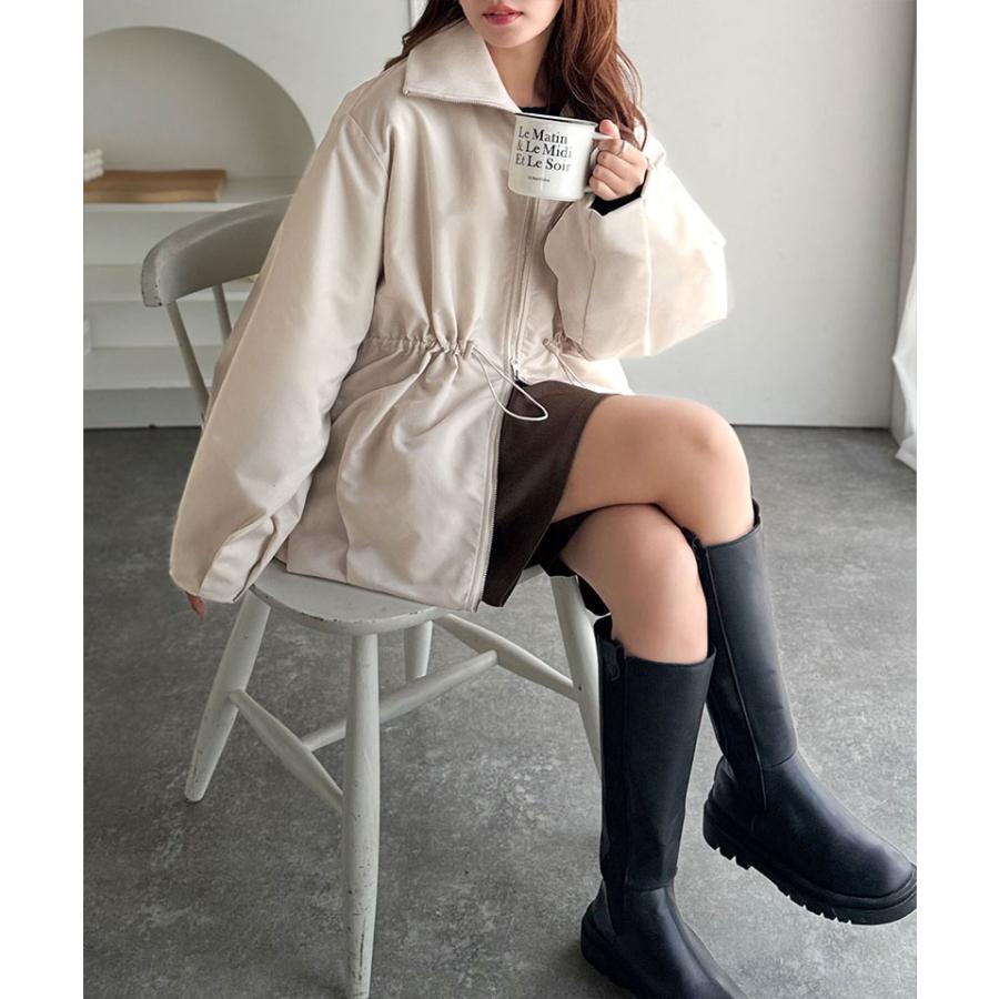 【 クラシカルエルフ classical elf 】アウター ジャケット レディース 華奢見え ボリューム 衿 リブ ウエスト ドロスト バルーン シルエット | classicalelf | 08