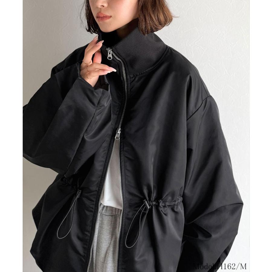 【 クラシカルエルフ classical elf 】アウター ジャケット レディース 華奢見え ボリューム 衿 リブ ウエスト ドロスト バルーン シルエット | classicalelf | 09