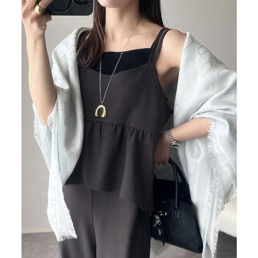 【 クラシカルエルフ classical elf 】オールインワン レディース サロペット ブルストラップ ペプラム パンツ 華奢見え 華やか ビスチェ風 フリル | classicalelf | 09