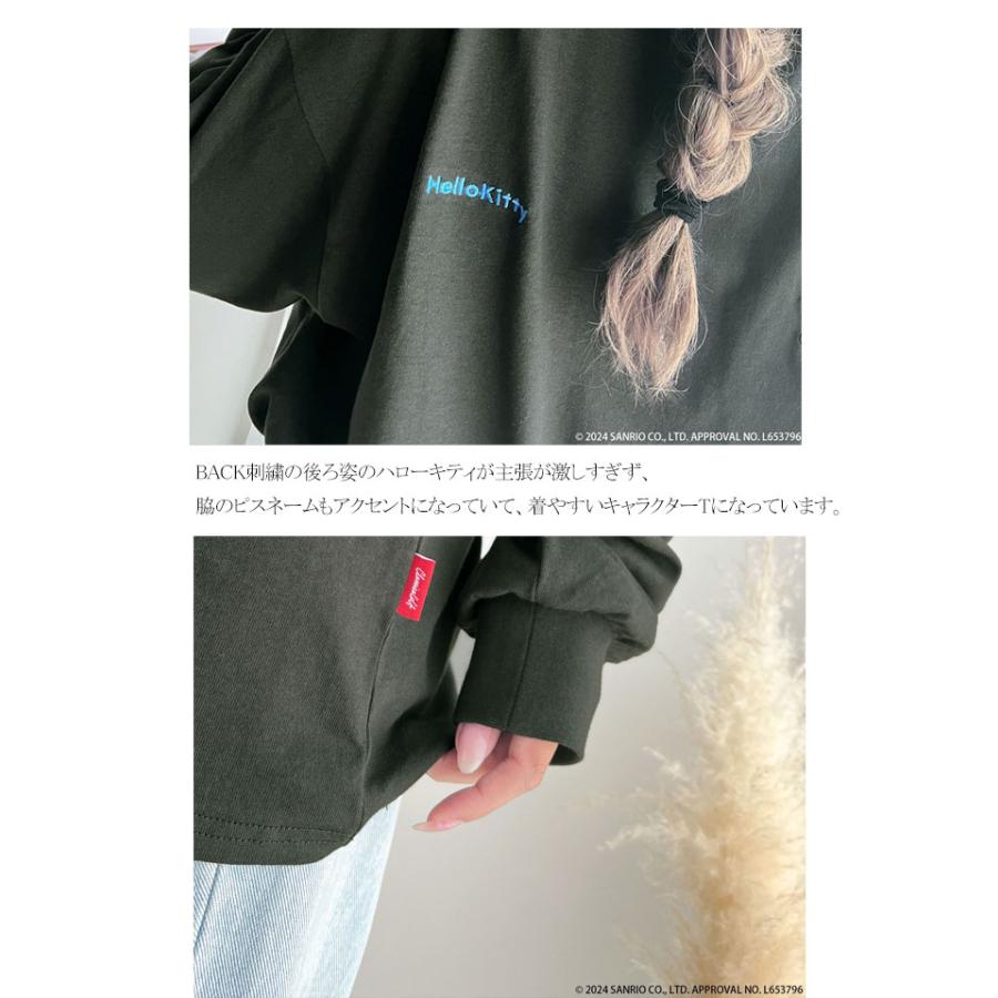 新品未使用　HELLO KITTY 50th 袖レースアップ長袖Tシャツ　140 classicalelf 【Hello Kitty 50th Anniversary】 トップス ロンT