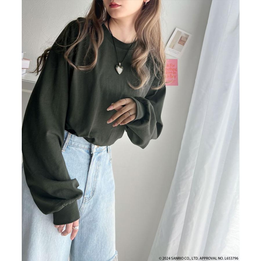 新品未使用　HELLO KITTY 50th 袖レースアップ長袖Tシャツ　140 HELLO KITTY 50th】袖レースアップ長袖Tシャツ(120cm ラベンダー