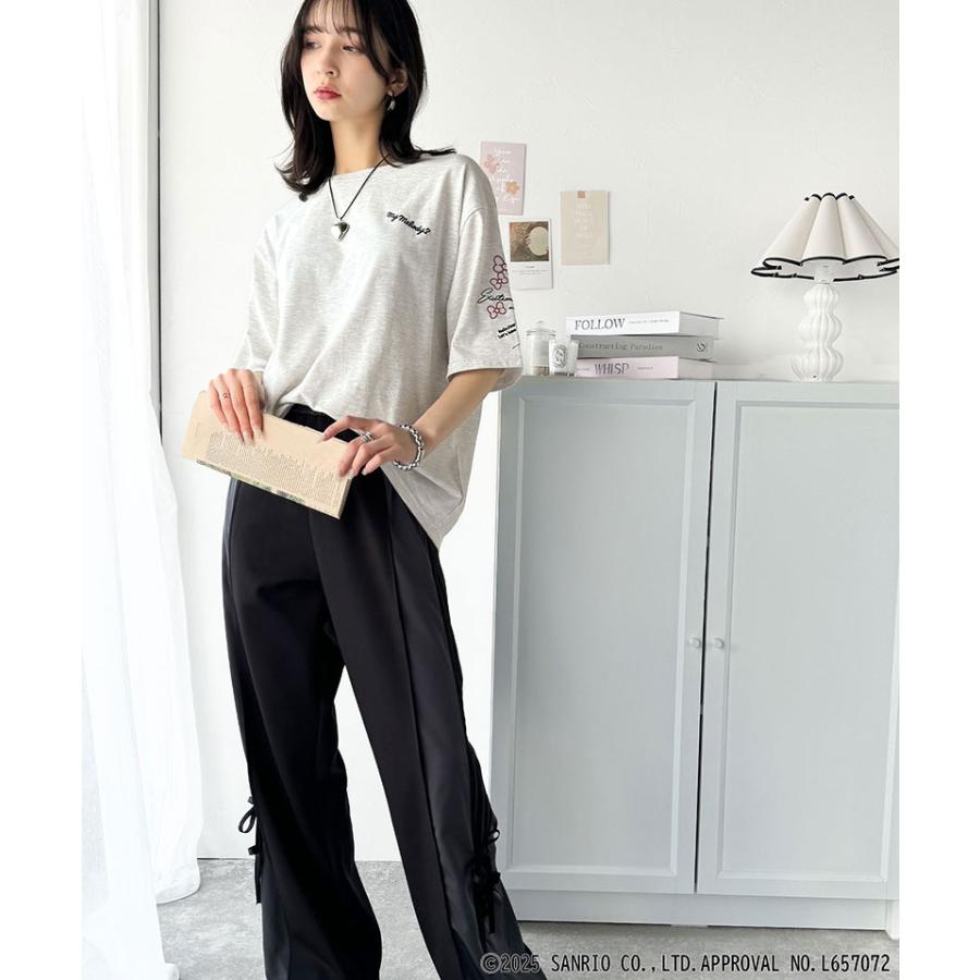 【Sanrio characters/サンリオキャラクターズ】tシャツ レディース 半袖 キャラクター サンリオ 刺繍 かくれんぼシリーズ クロミ ハローキティ | classicalelf | 12