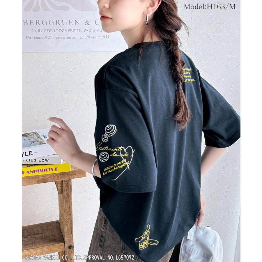 【Sanrio characters/サンリオキャラクターズ】tシャツ レディース 半袖 キャラクター サンリオ 刺繍 かくれんぼシリーズ クロミ ハローキティ | classicalelf | 13