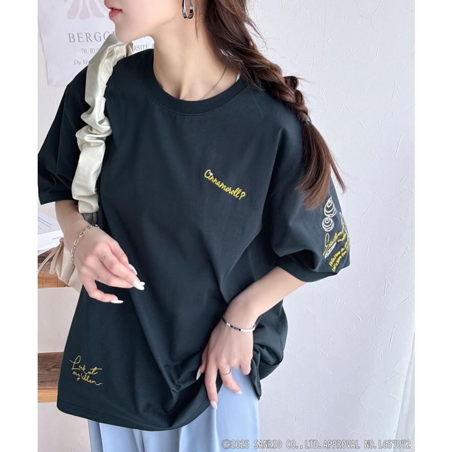 【Sanrio characters/サンリオキャラクターズ】tシャツ レディース 半袖 キャラクター サンリオ 刺繍 かくれんぼシリーズ クロミ ハローキティ | classicalelf | 14