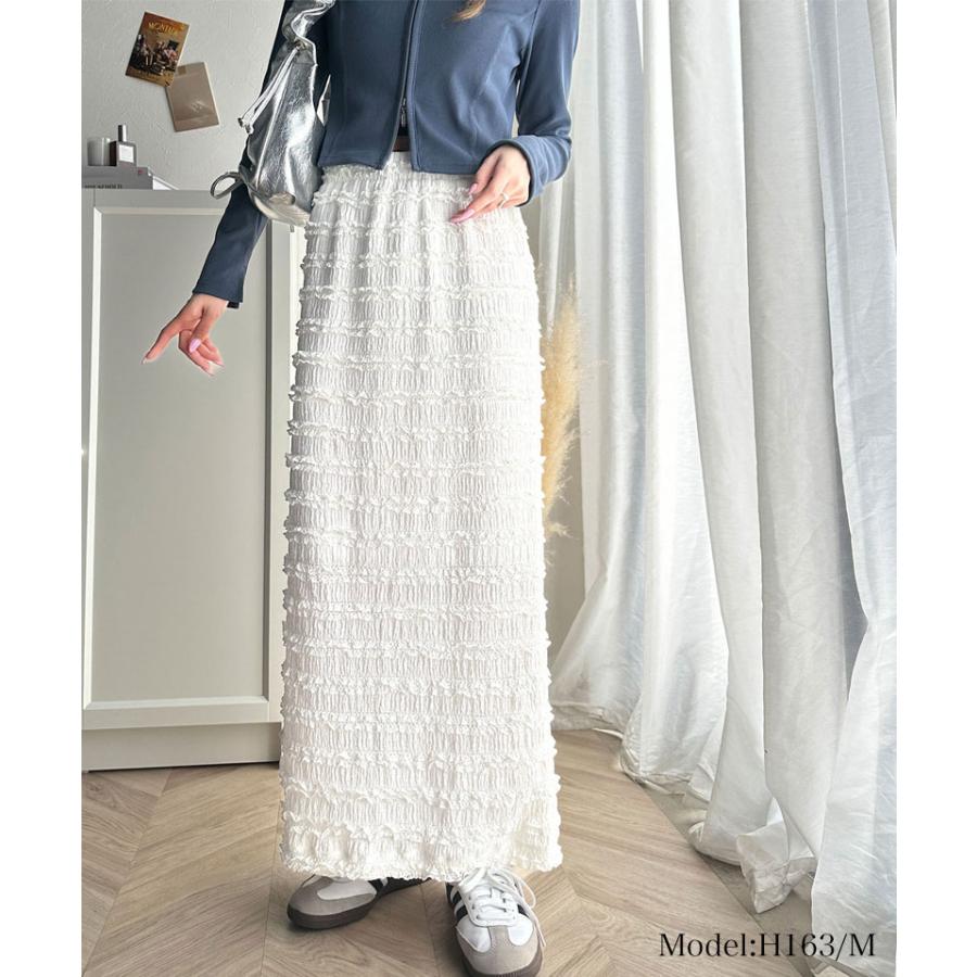 ボトムス スカート レディース ジャガード レース タイトスカート スリット 美脚魅せ Iライン ワードロープ ロング カットレース 美シルエット | classicalelf | 02
