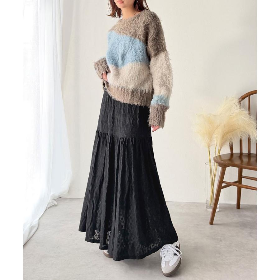 【 クラシカルエルフ classical elf 】 スカート レディース ボトムス ストレッチレース ティアードスカート 上品 フェミニン きれいめ レース生地 | classicalelf | 10