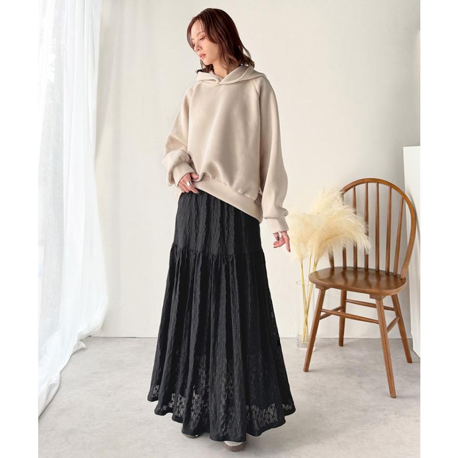 【 クラシカルエルフ classical elf 】 スカート レディース ボトムス ストレッチレース ティアードスカート 上品 フェミニン きれいめ レース生地 | classicalelf | 12