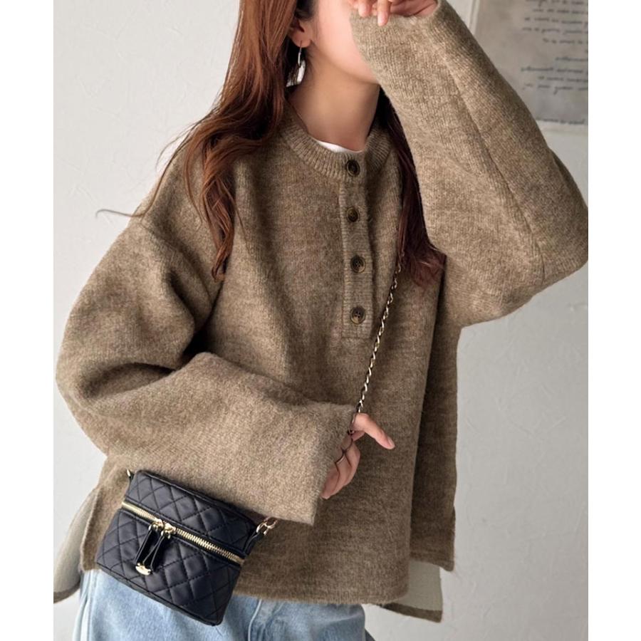 【 クラシカルエルフ classical elf 】ニット レディース 長袖 トップス プルオーバー クルーネック ダブルフェイス こなれ感 華奢見え ゆったり | classicalelf | 11