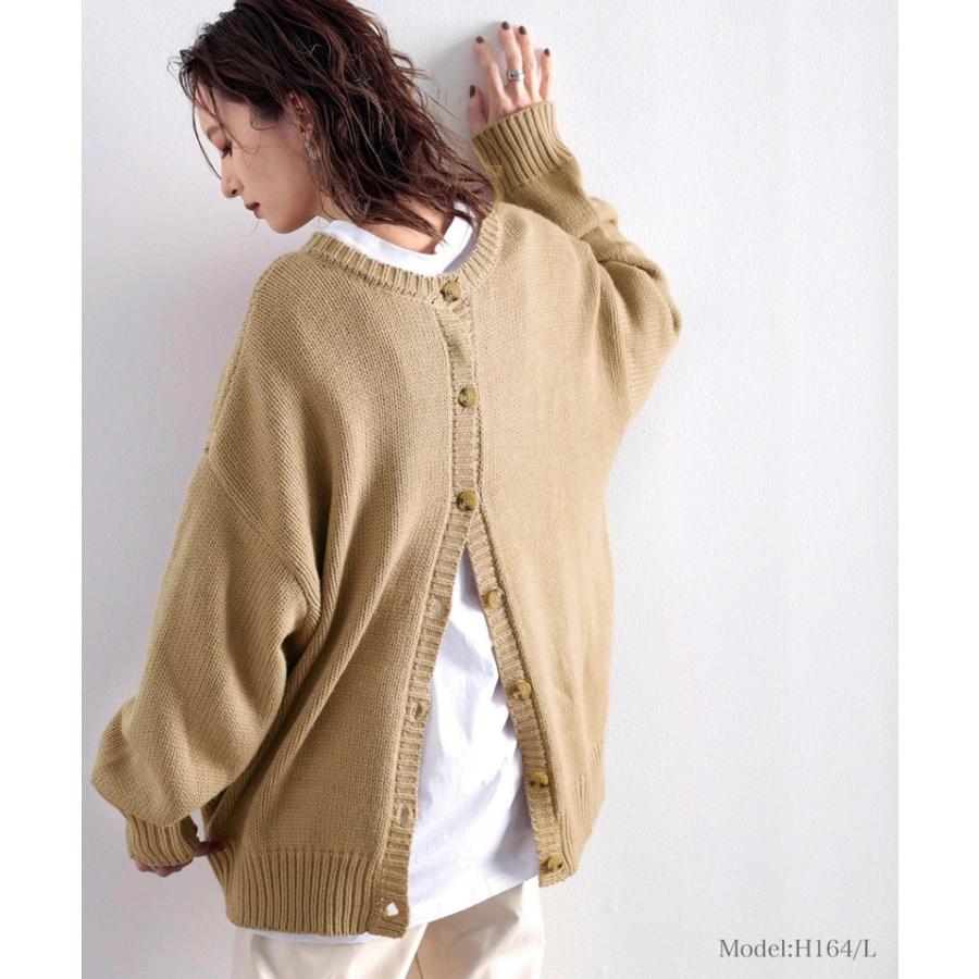 レディース トップス ニット 長袖 大きいサイズ カーディガン 2WAY ビッグシルエット 秋 冬 2020aw | classicalelf | 14