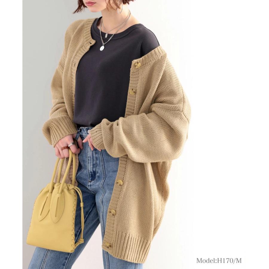 レディース トップス ニット 長袖 大きいサイズ カーディガン 2WAY ビッグシルエット 秋 冬 2020aw | classicalelf | 15