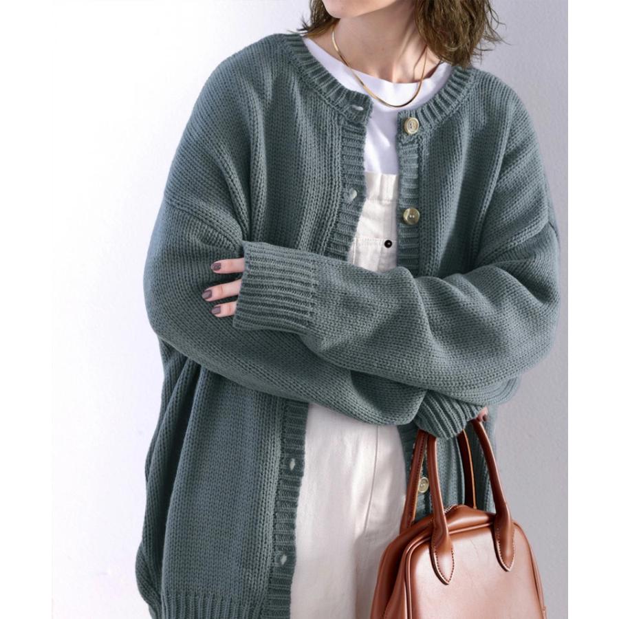 レディース トップス ニット 長袖 大きいサイズ カーディガン 2WAY ビッグシルエット 秋 冬 2020aw | classicalelf | 16