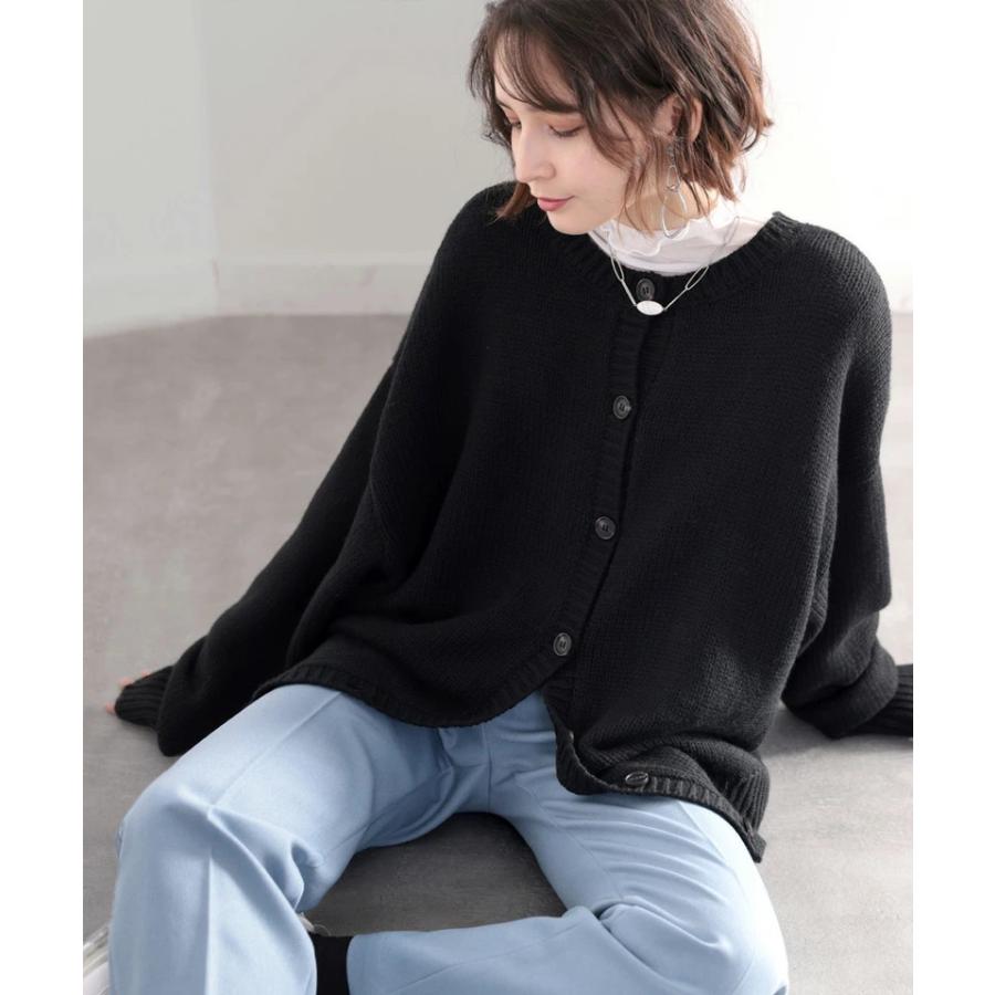 レディース トップス ニット 長袖 大きいサイズ カーディガン 2WAY ビッグシルエット 秋 冬 2020aw | classicalelf | 02